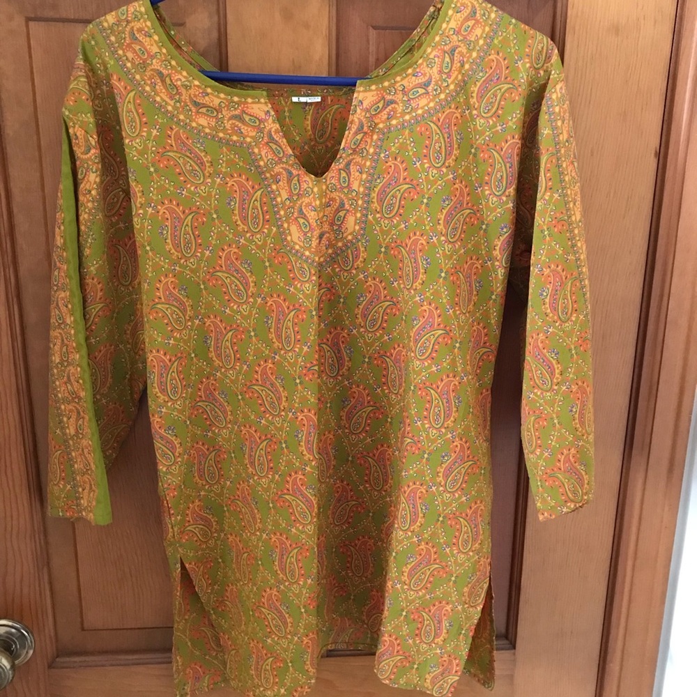 Paisley Saree Tunic - Picture 1 of 5
